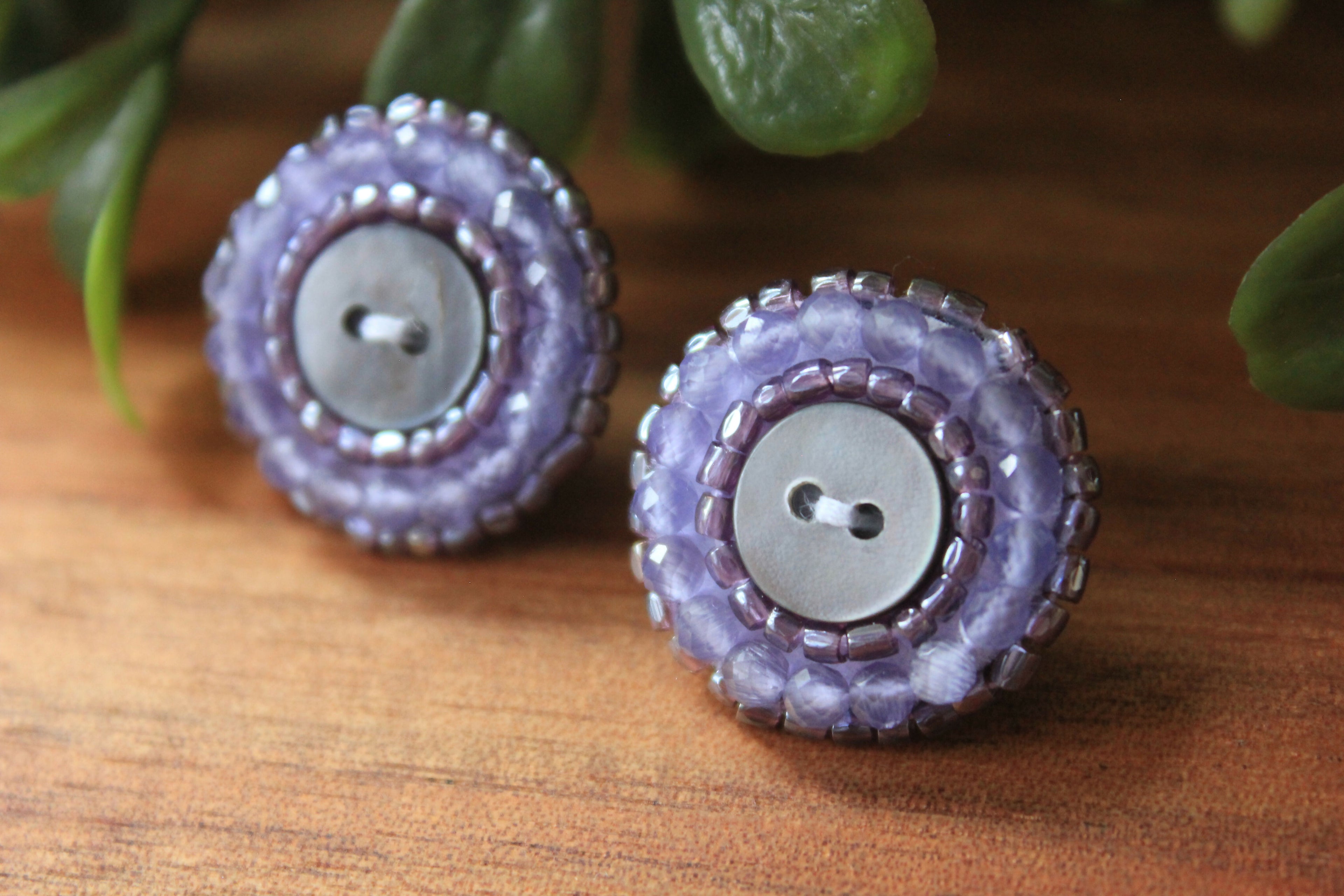 Light Purple Button Blanket Studs