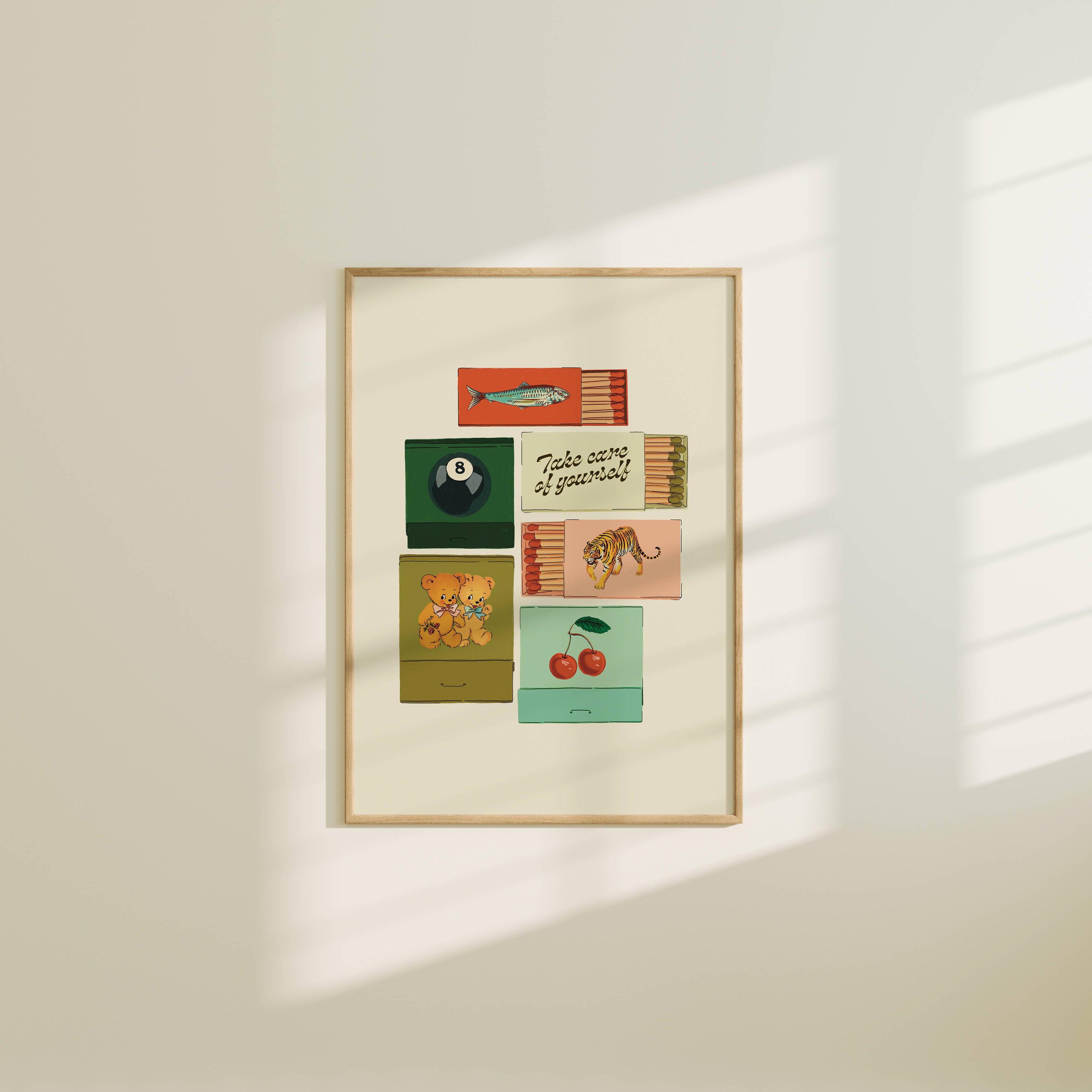 Vintage Inspired Matchbook/Matchbox Print: 5x7