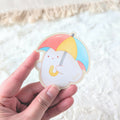 Umbrella Ghost Vinyl Sticker