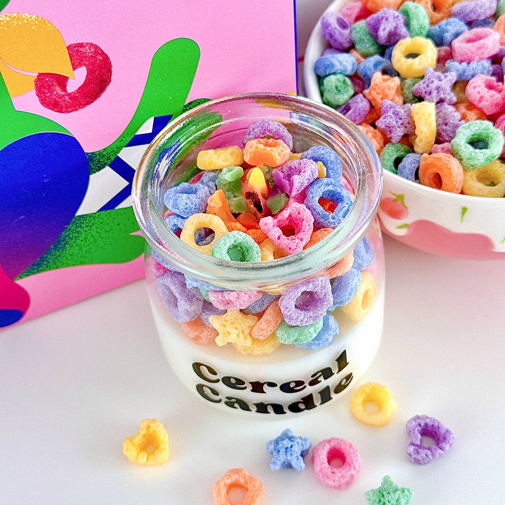 Fruit Loops Cereal Candle | Food Soy Candle