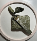 Botanical Green Mini Pouch with Wristlet ●Small Batch●