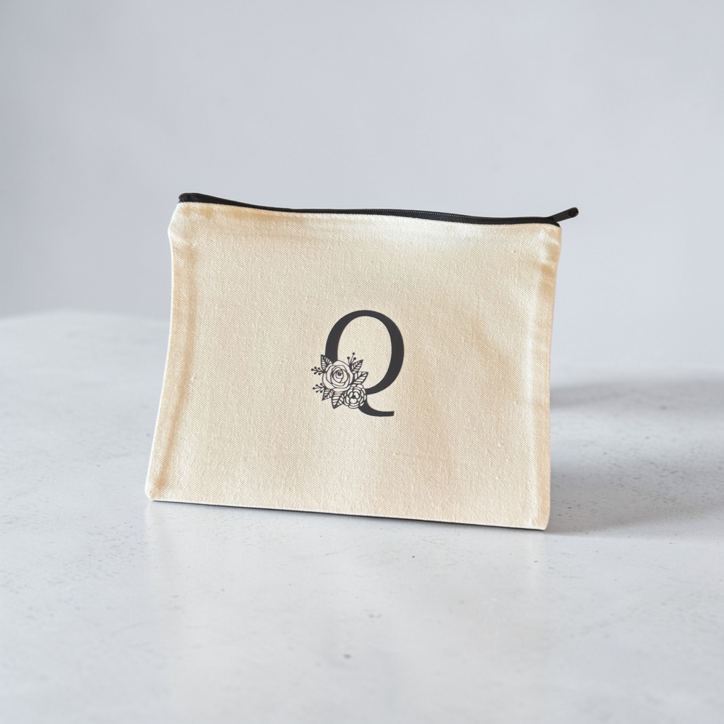 N, O, P, Q - Monogram letter pouches