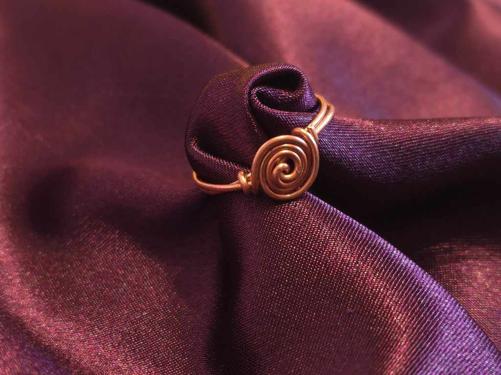 Copper Spiral Ring