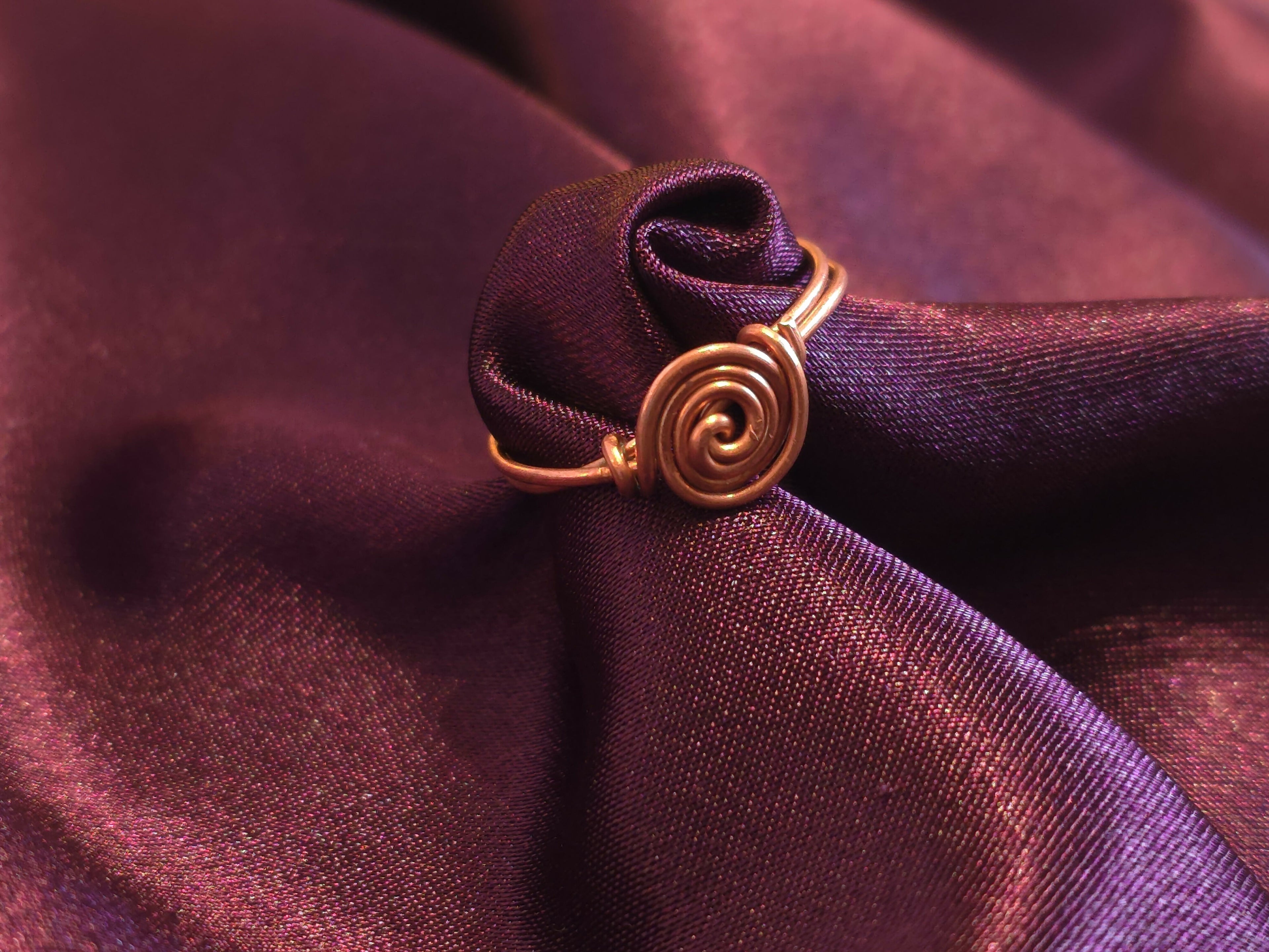 Copper Spiral Ring