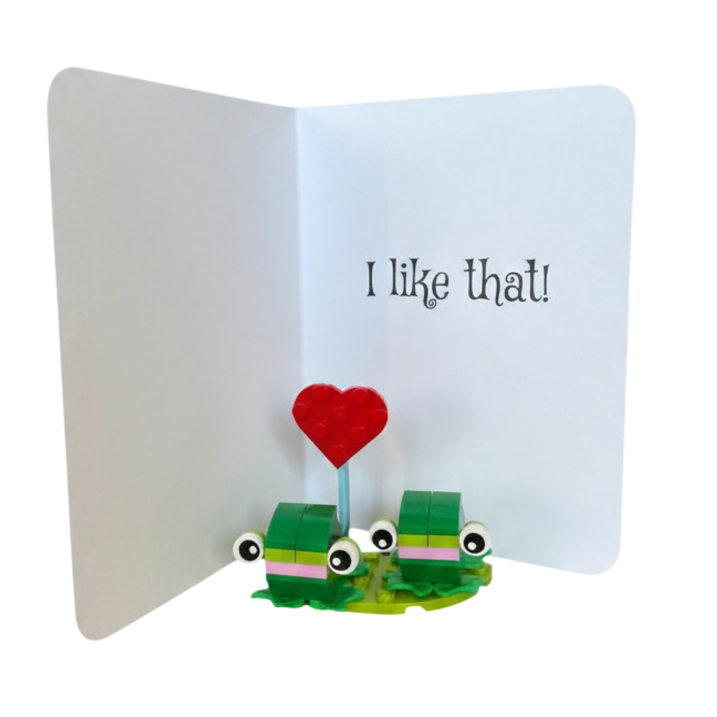 "You're Weird...I Like That" ~ Card with Lego