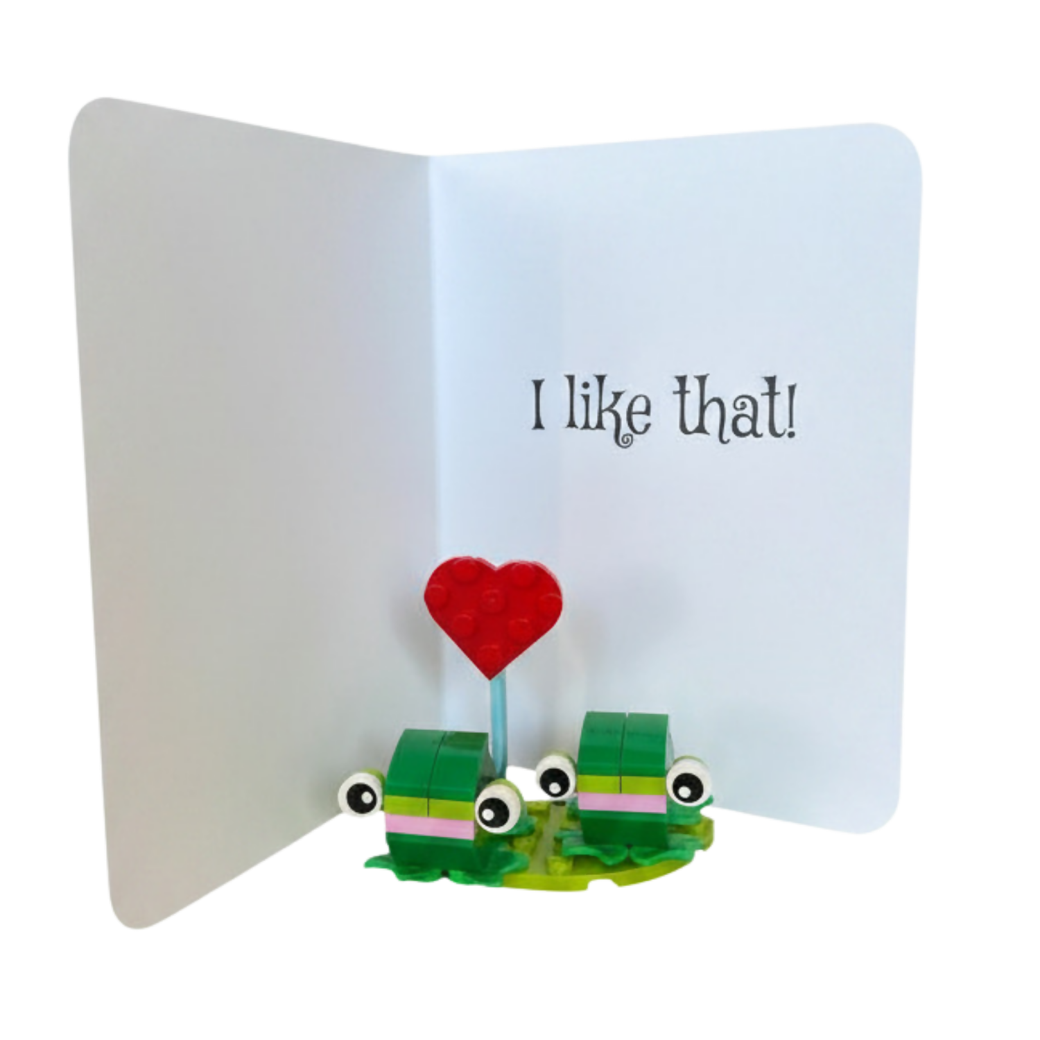 "You're Weird...I Like That" ~ Card with Lego