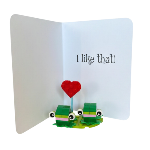 "You're Weird...I Like That" ~ Card with Lego