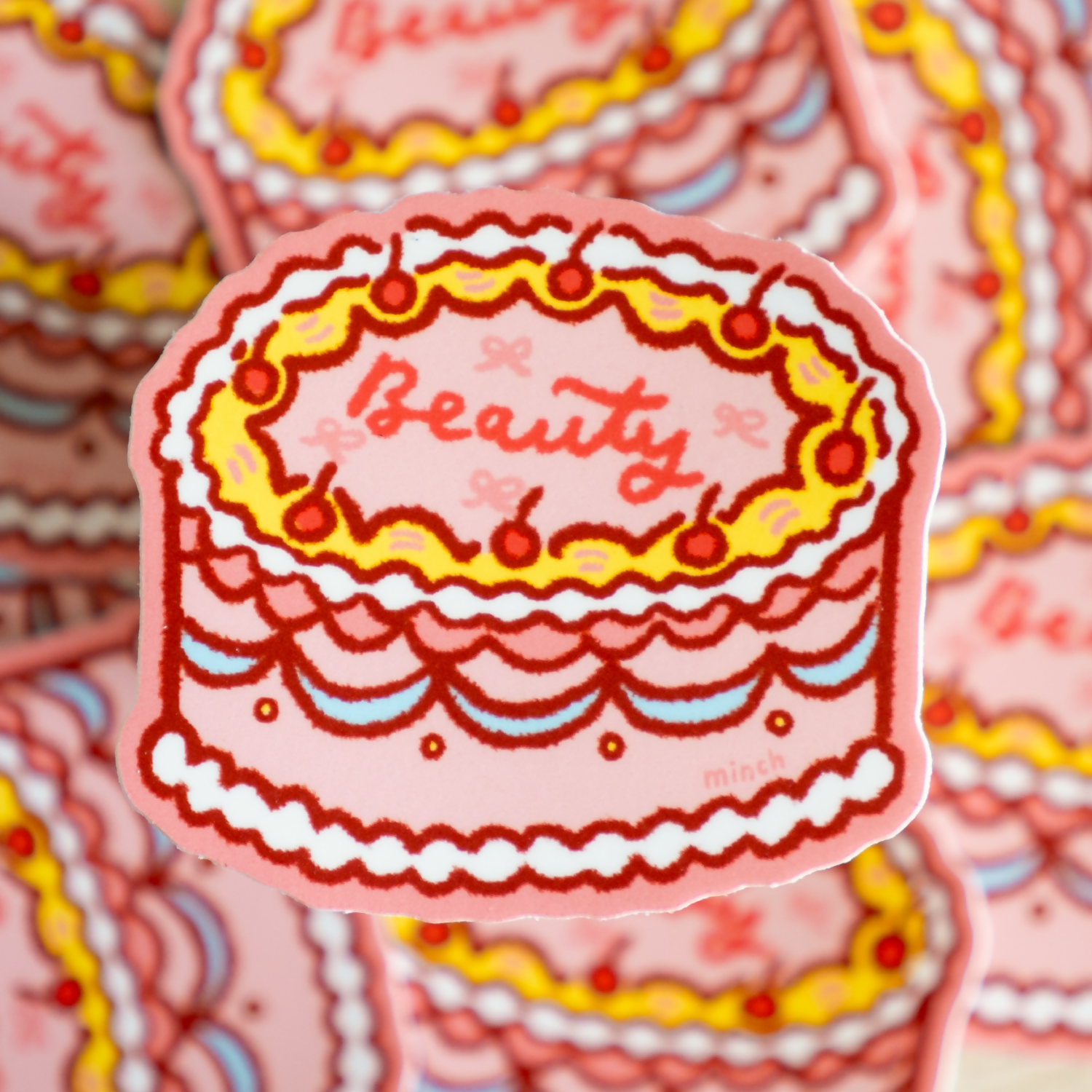 Beauty Cake Die Cut Sticker