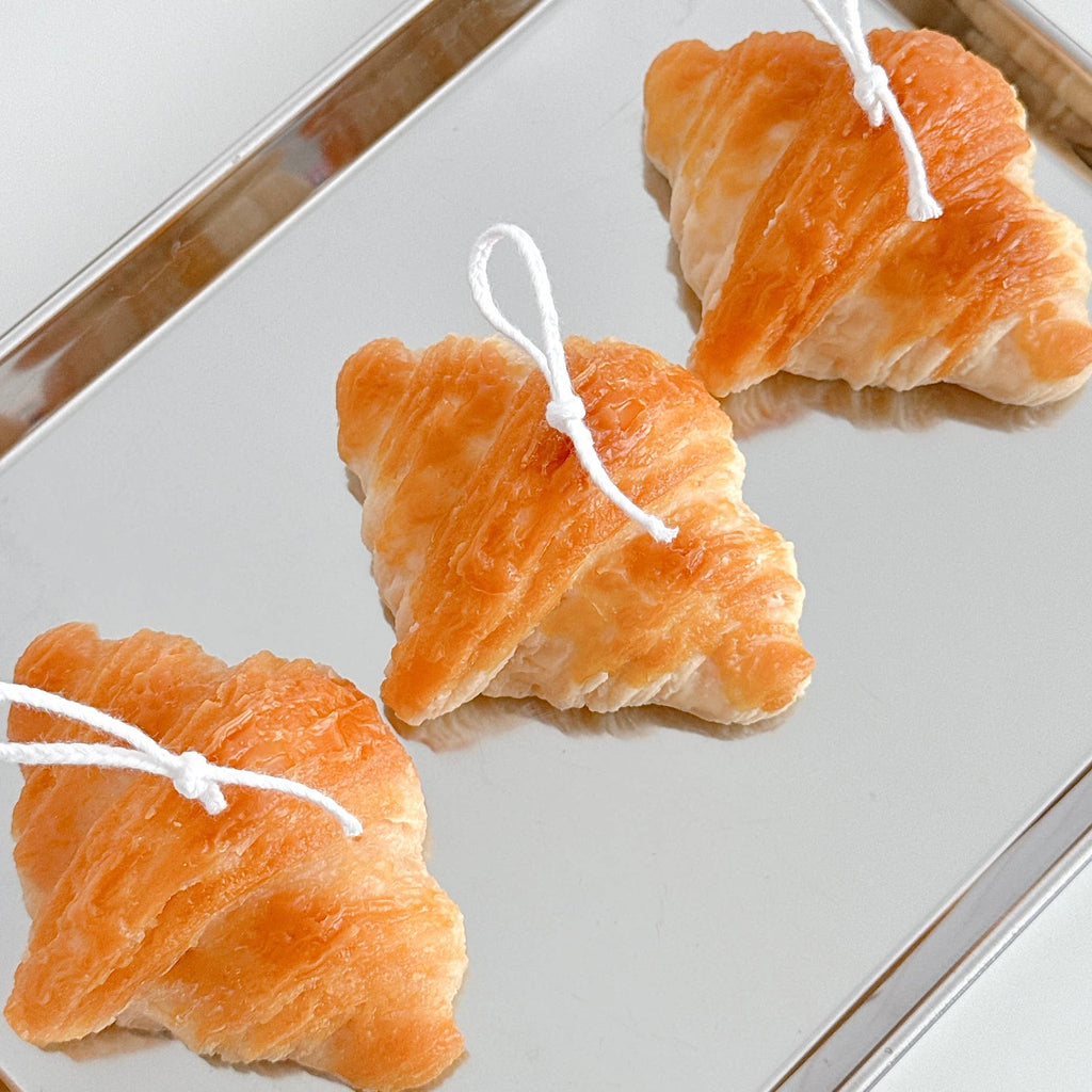 Croissant Soy Candle with a Gift Box | Bakery Candle