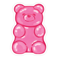 Gummy Bear - Pink Candy Foodie Vinyl Sticker
