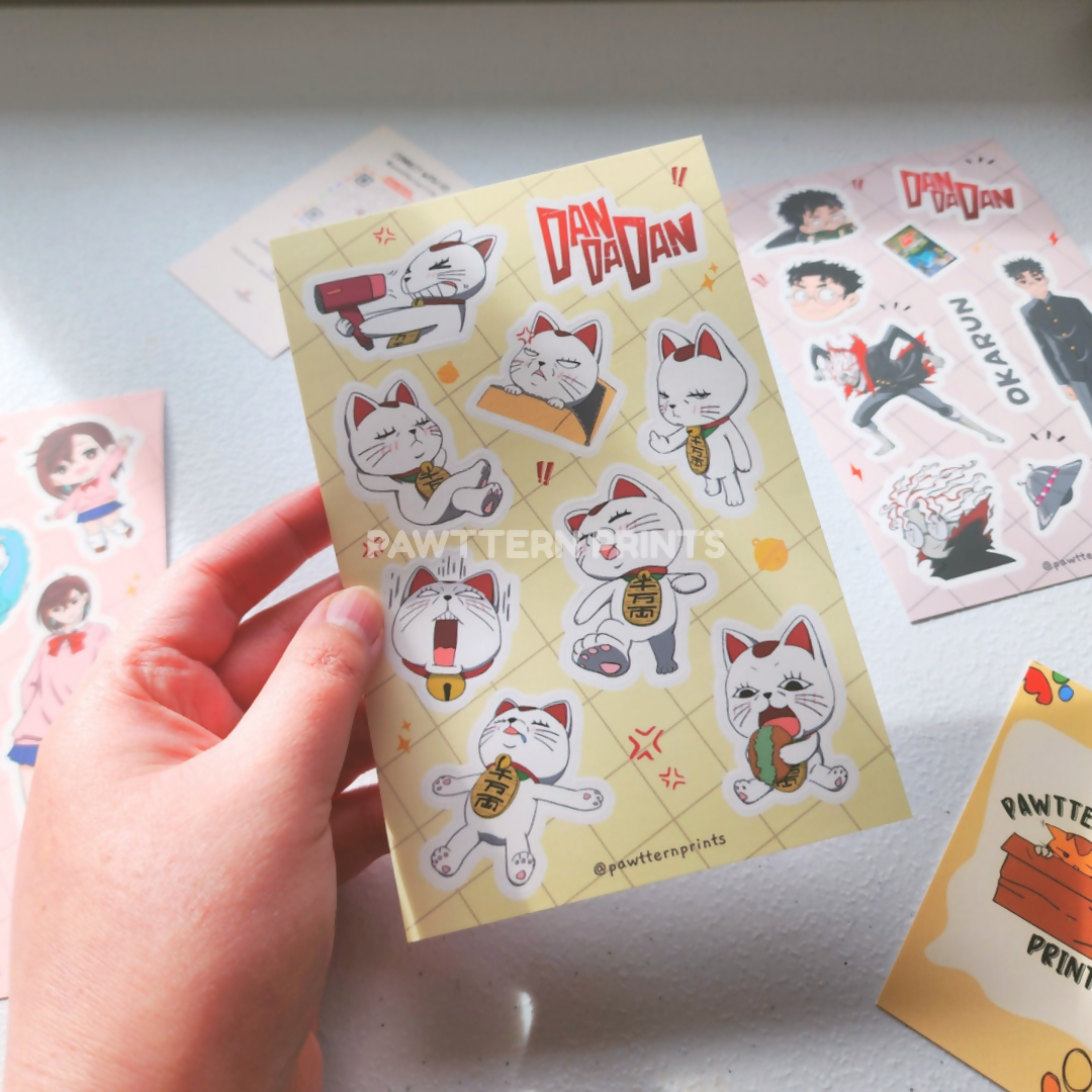 DDD Turbo Granny Fan Art Matte Vinyl Sticker Sheet