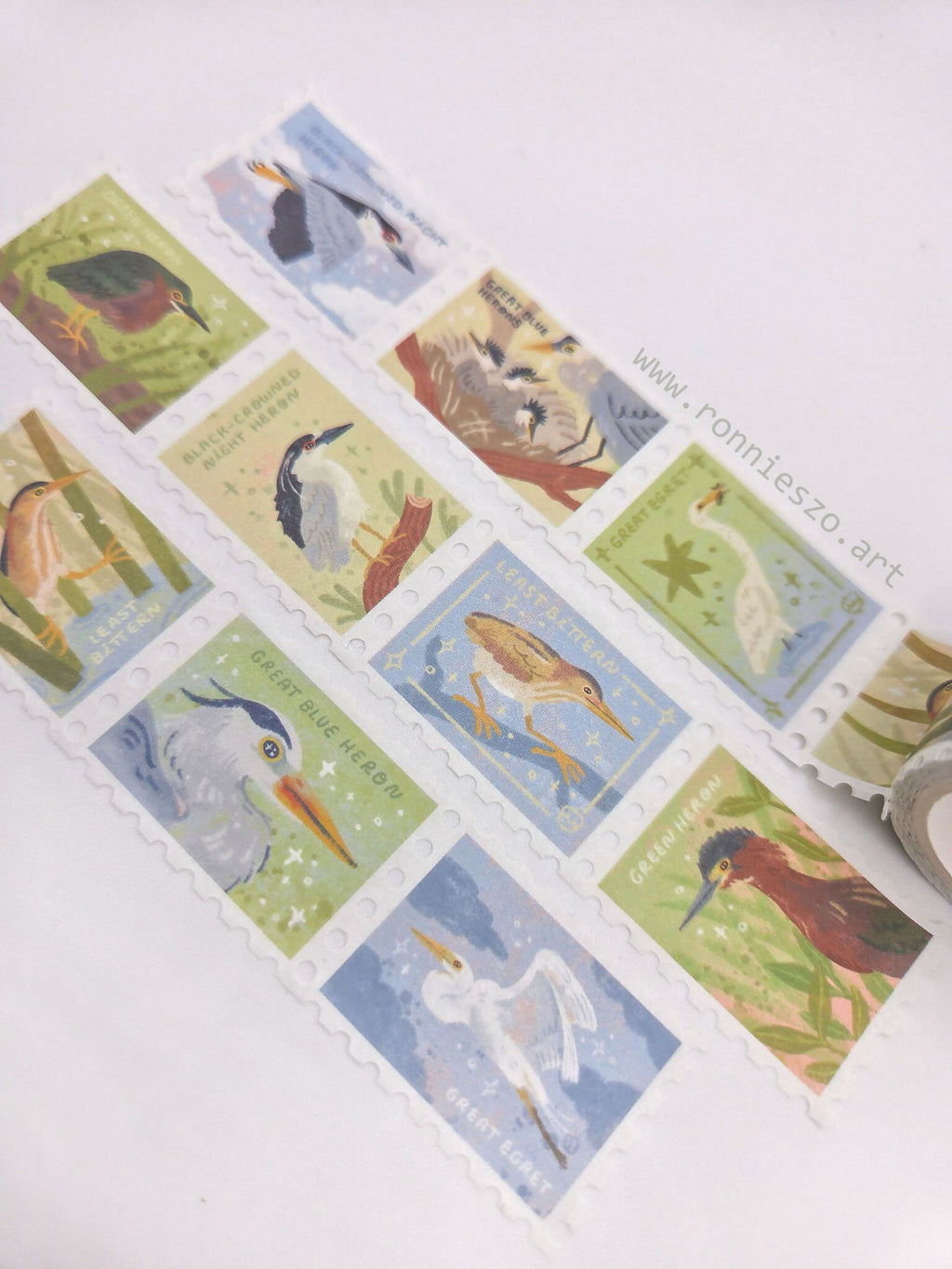 Herons Stamp Washi Tape