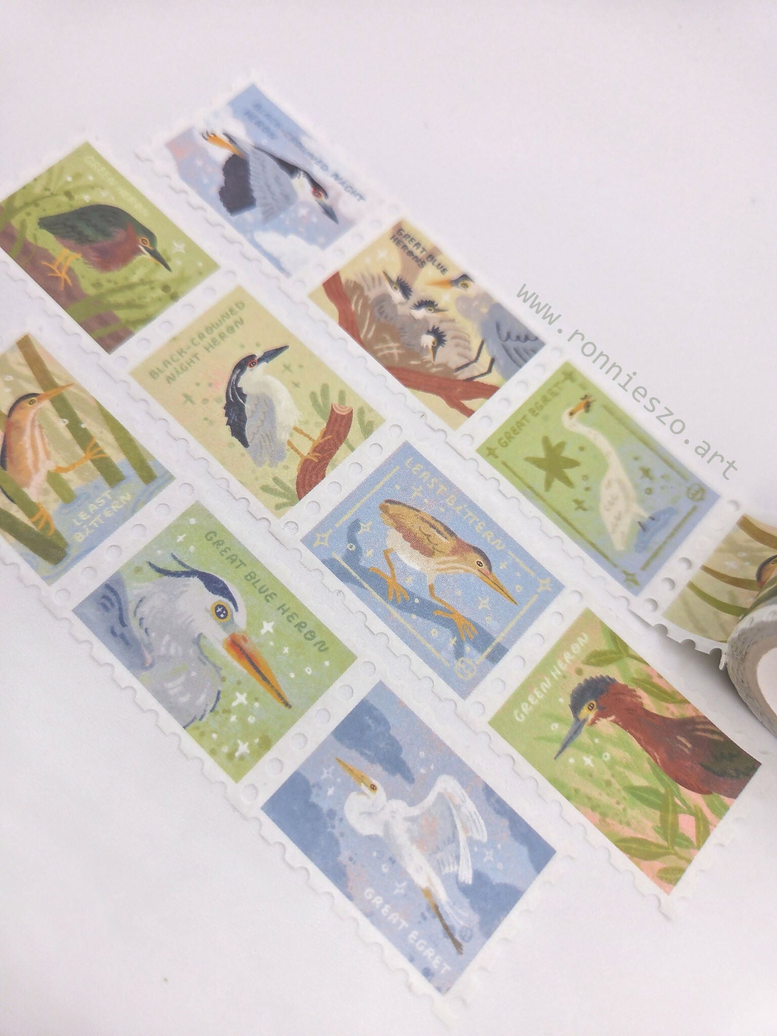 Herons Stamp Washi Tape