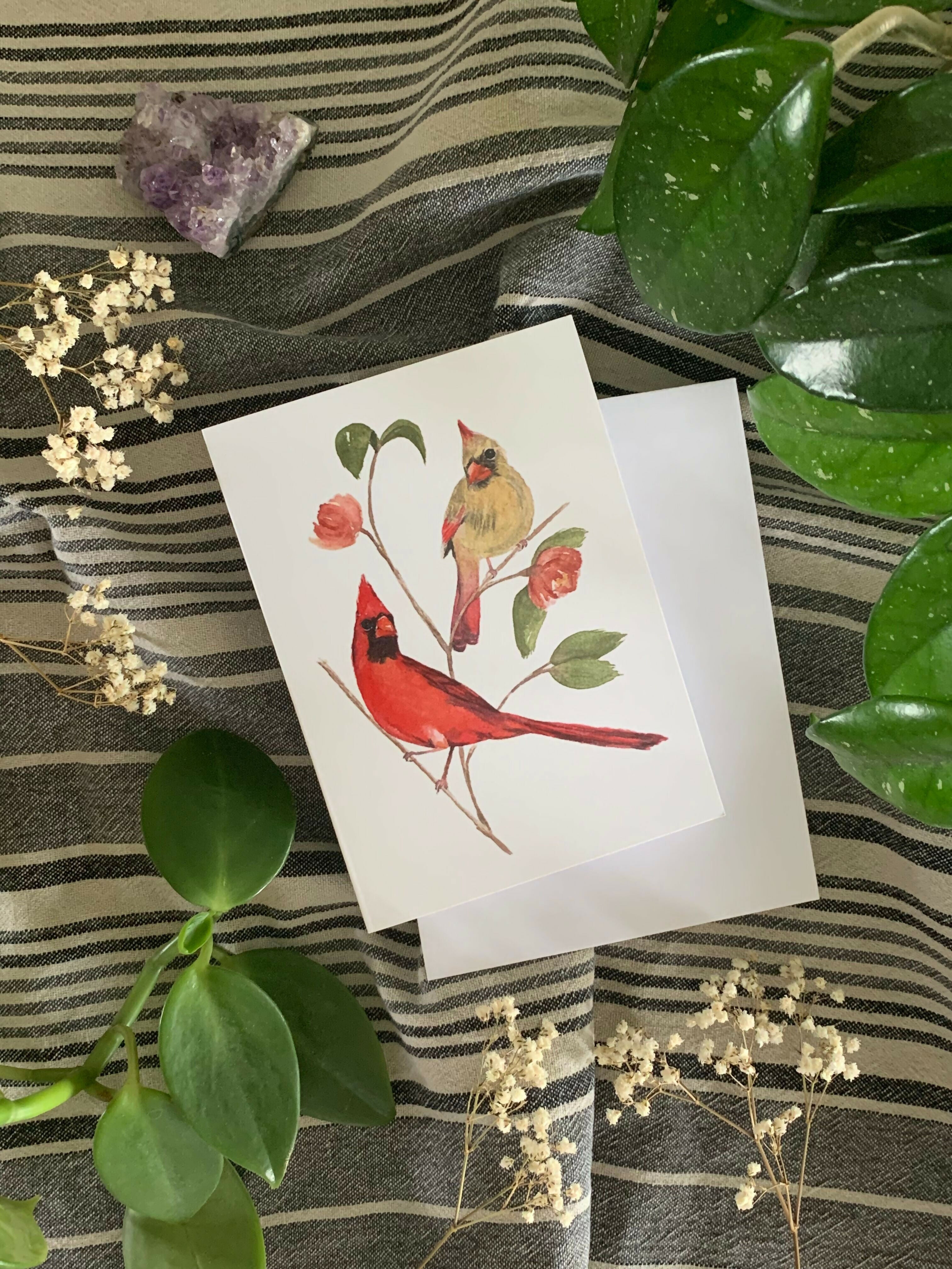 Greeting Card: Cardinals