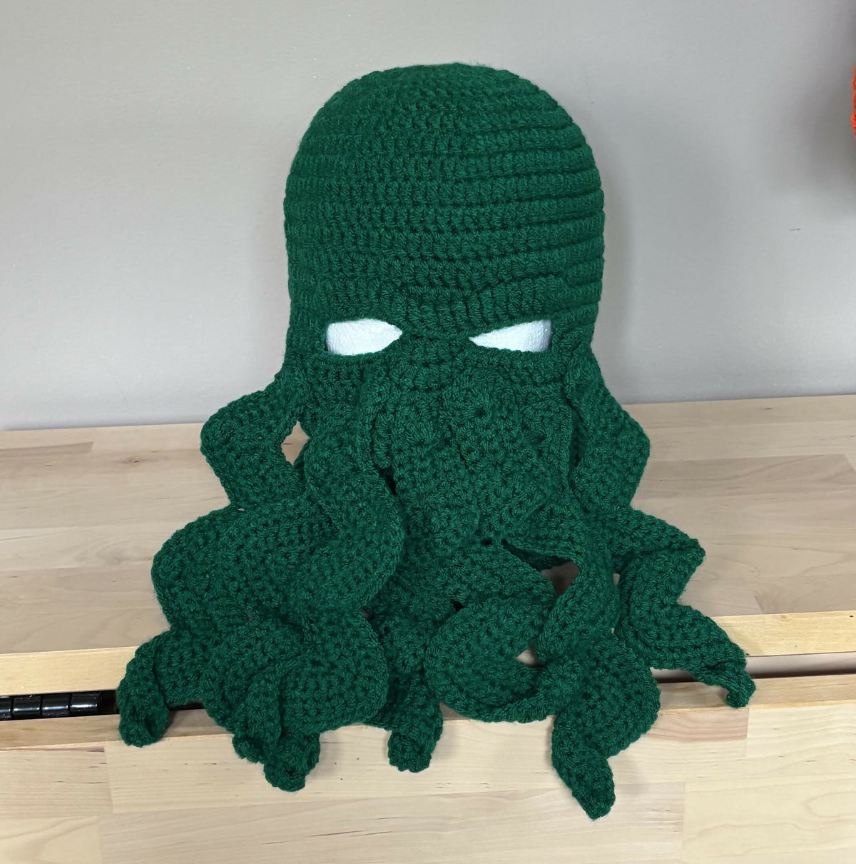 Crochet Octopus Ski Mask (kelly green)