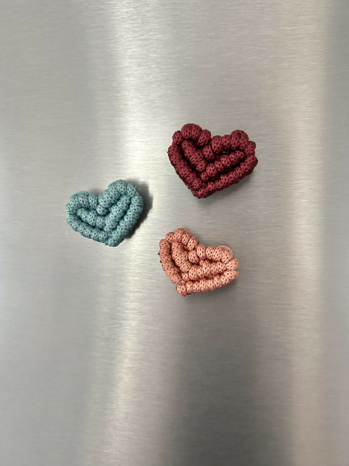 Macrame Heart Magnets - Pack of 2