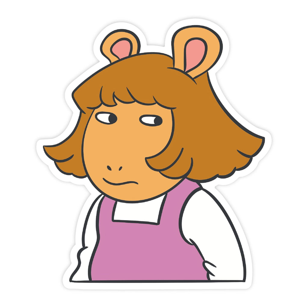DW Side Eye - Retro 90's Pop Culture Vinyl Sticker