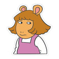 DW Side Eye - Retro 90's Pop Culture Vinyl Sticker