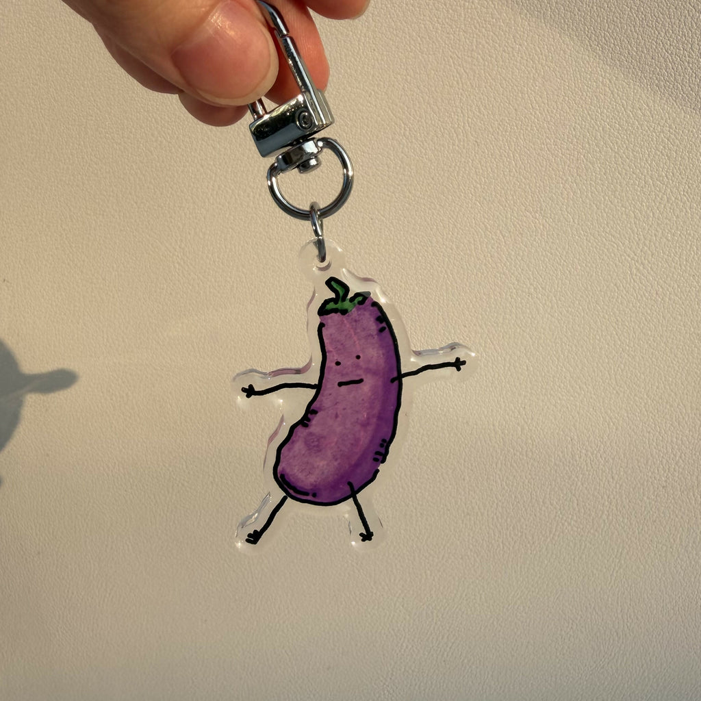 Egg Plant Keychain