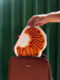 Croissant Canvas Zipper Pouch/Pencil Case