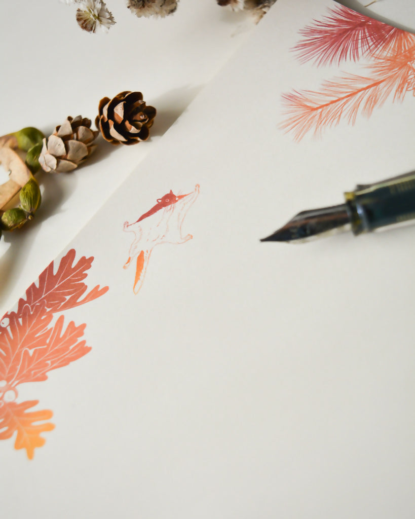 Squirrels, seeds & samaras | Letter writing set