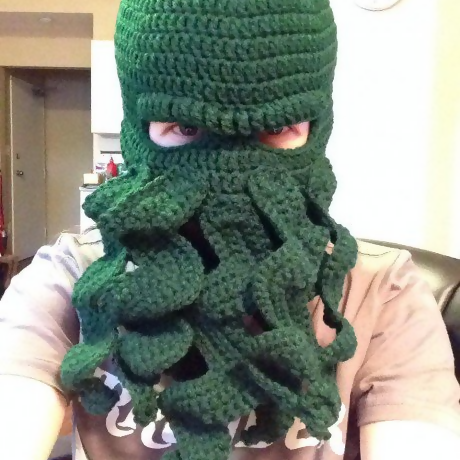 Crochet Octopus Ski Mask