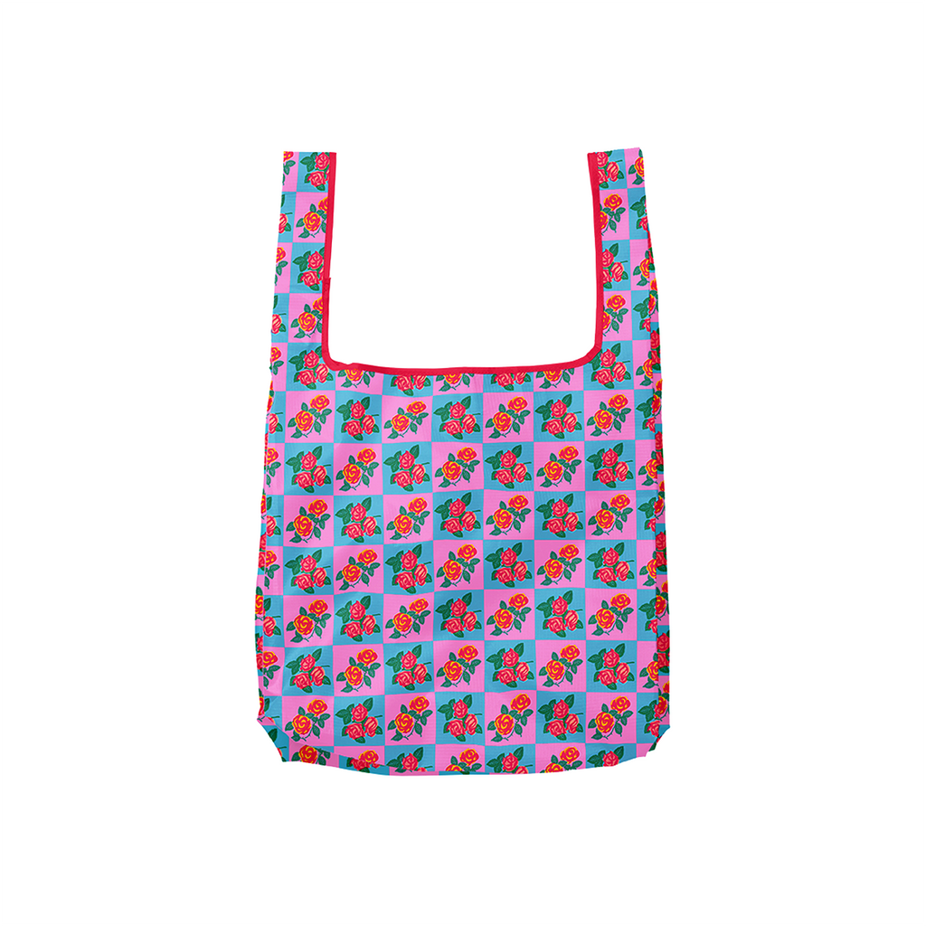 Charming Florals Foldable Nylon Tote