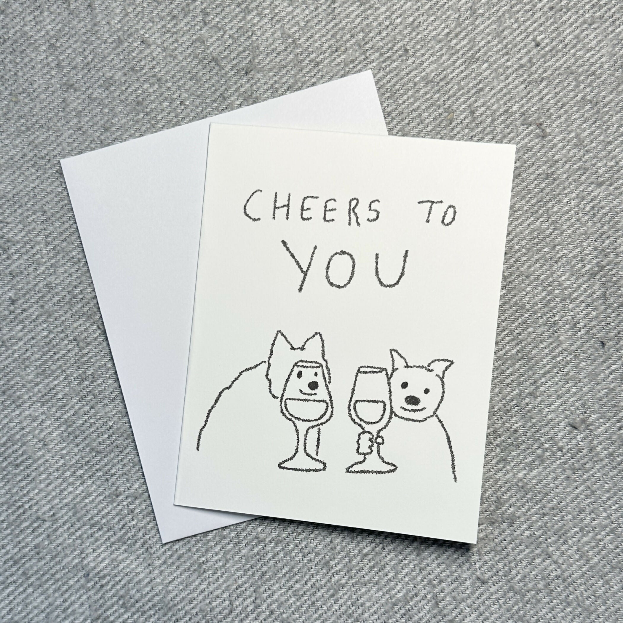 cheers card - dog