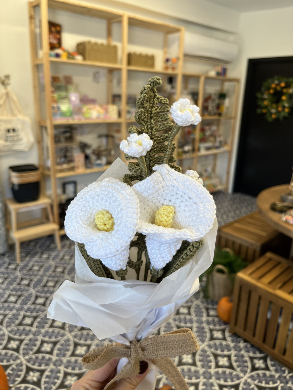 Ivory Crochet Bouquet