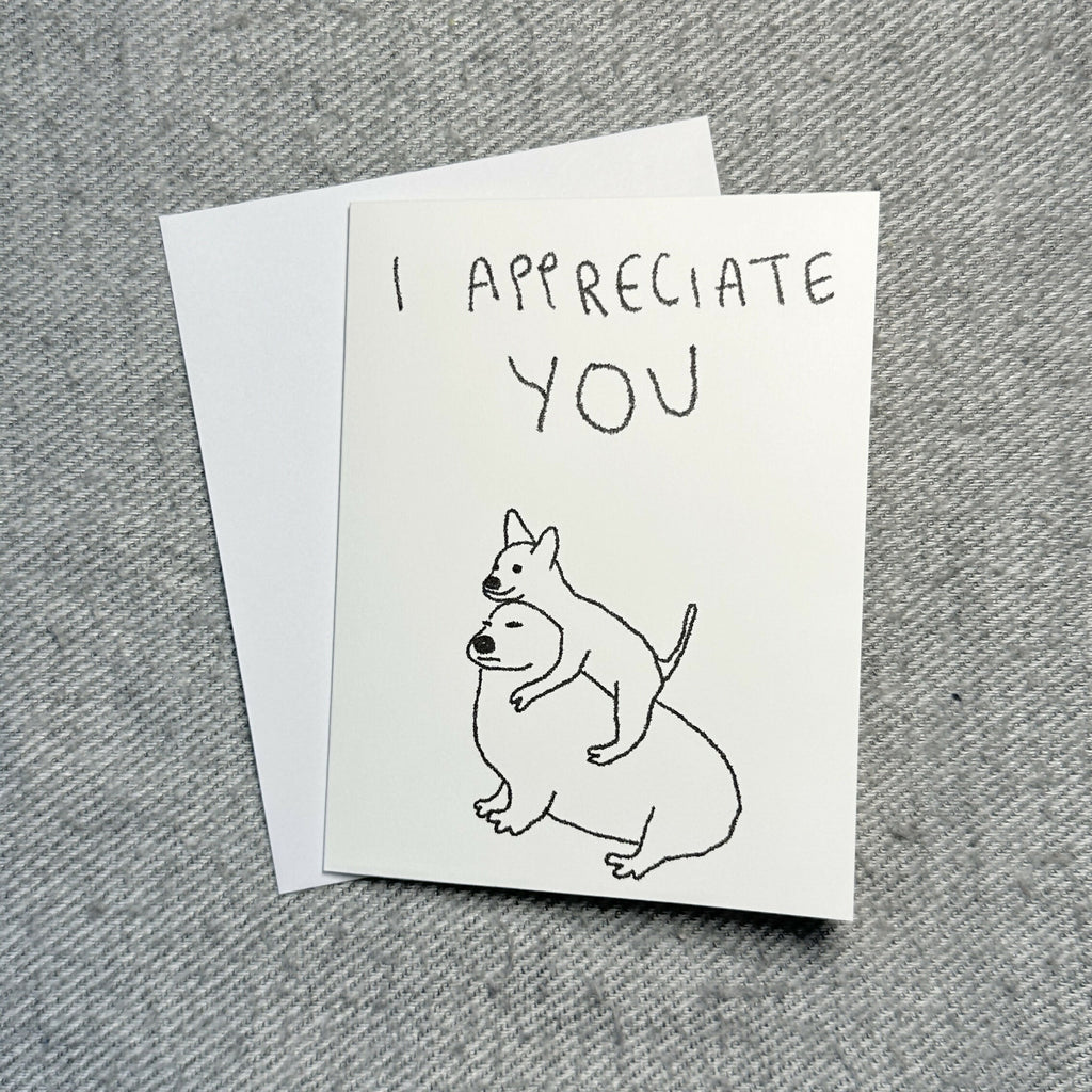 appreciation card - dog
