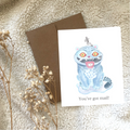 Derpy Tiger Greeting Card