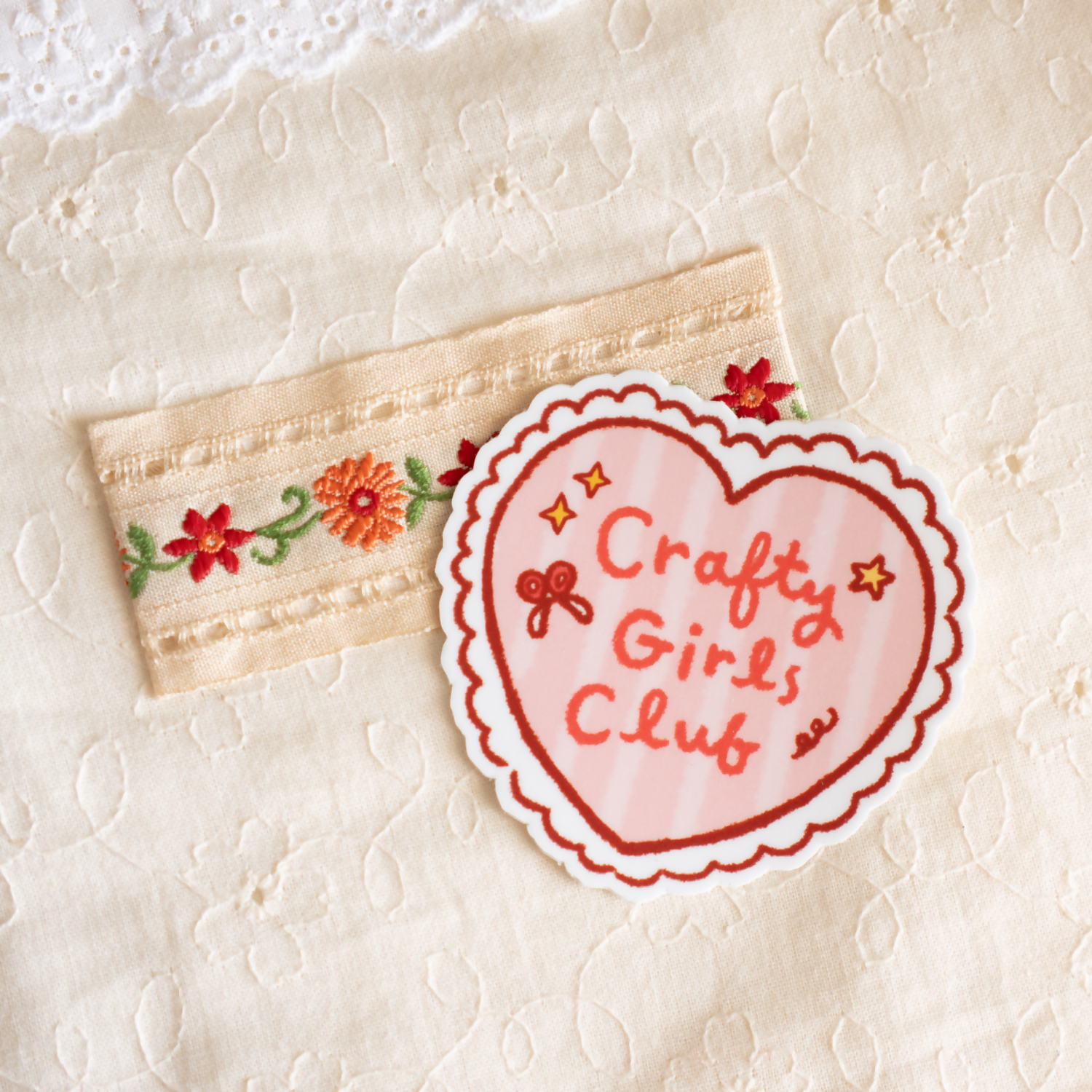 Crafty Girls Club Die Cut Sticker