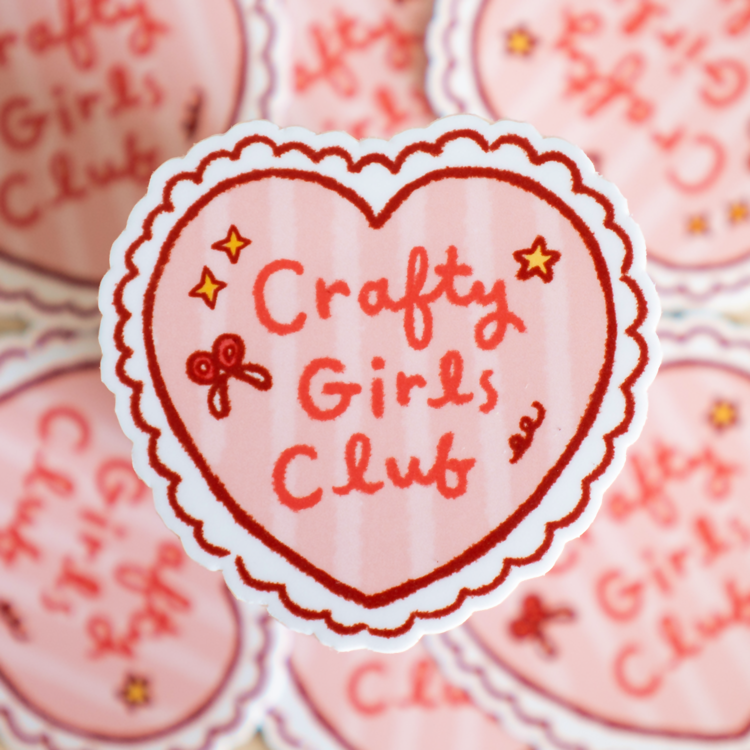 Crafty Girls Club Die Cut Sticker