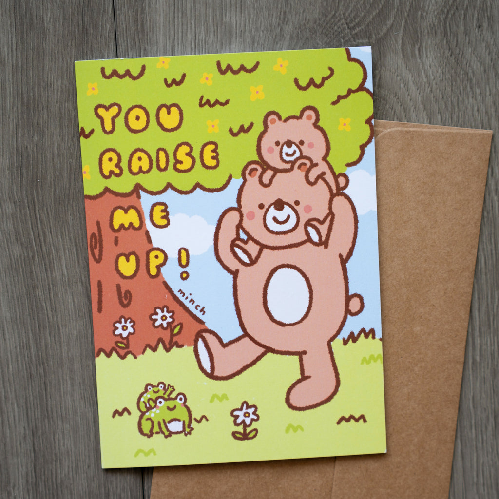 You Raise Me Up Family Greeting Card