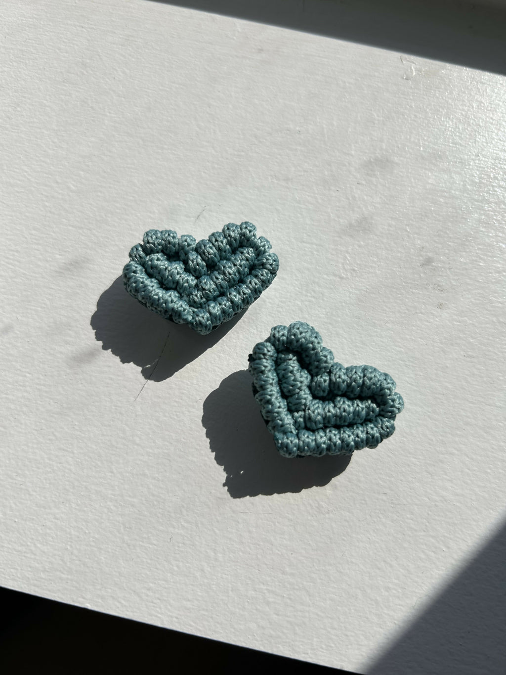 Macrame Heart Magnets - Pack of 2