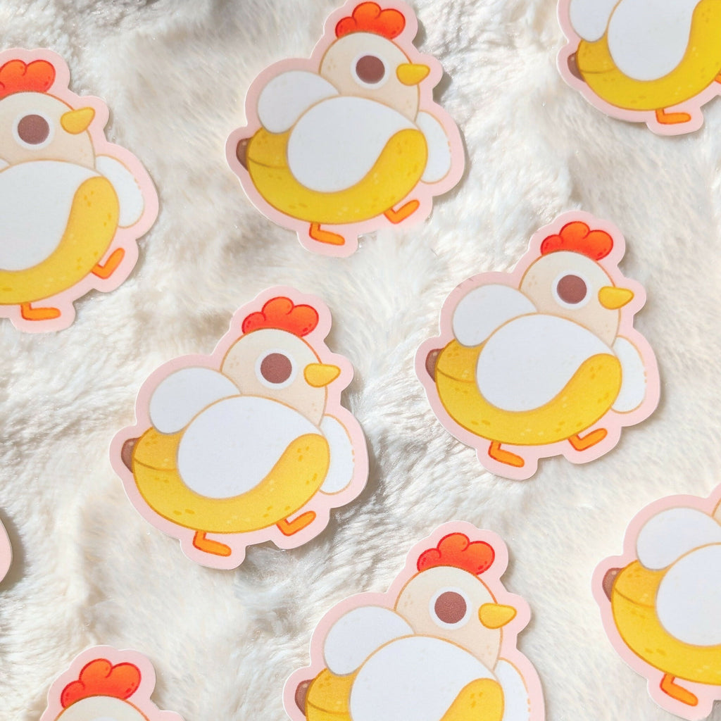 Banana Chicken Vinyl Sticker