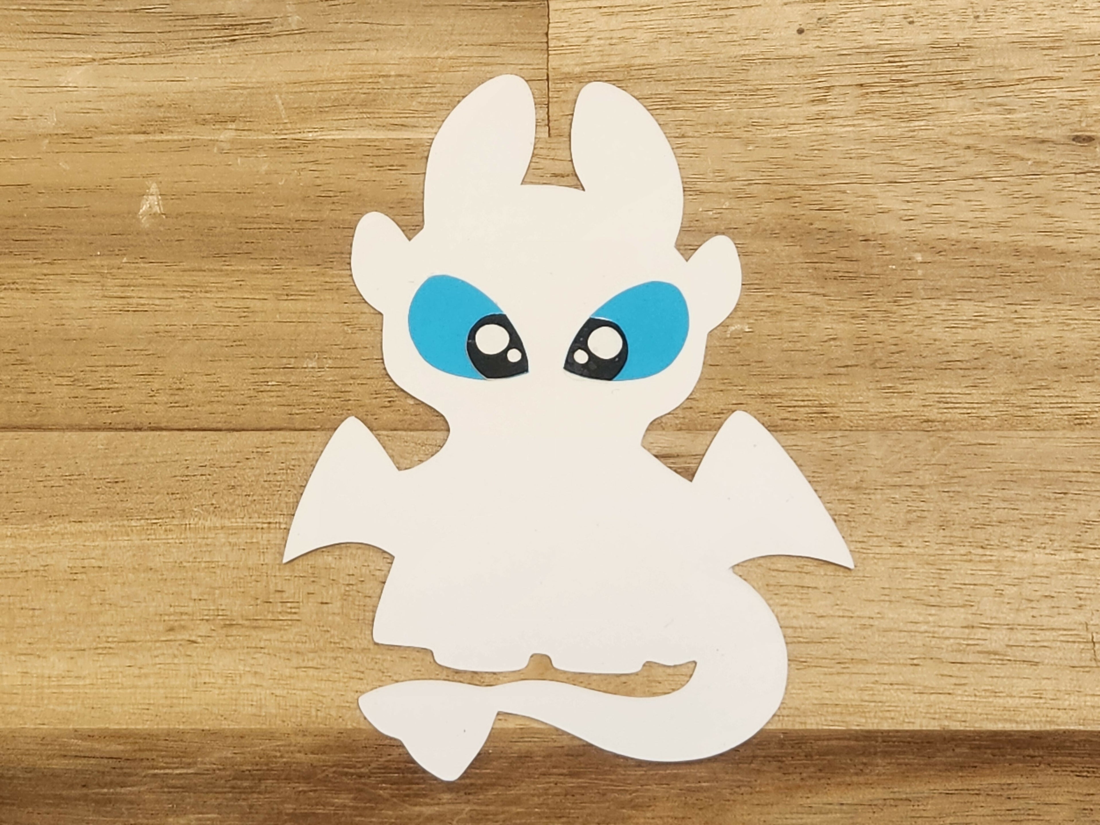 Gift Tag - White Dragon