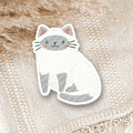 Blue/Lilac (Grey) Point Siamese Ragdoll Cat Vinyl Sticker