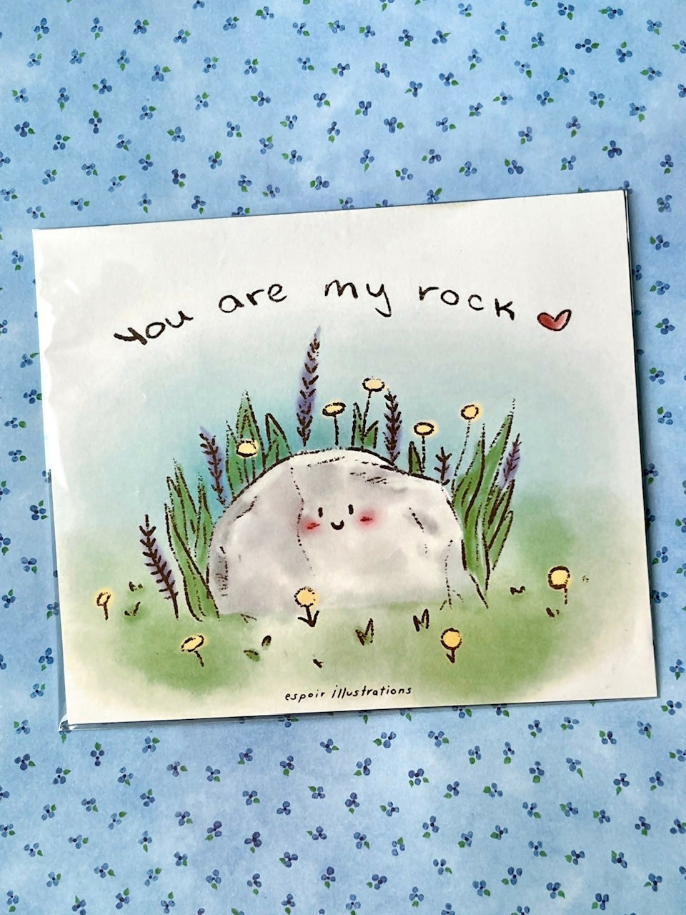 You Are My Rock Print