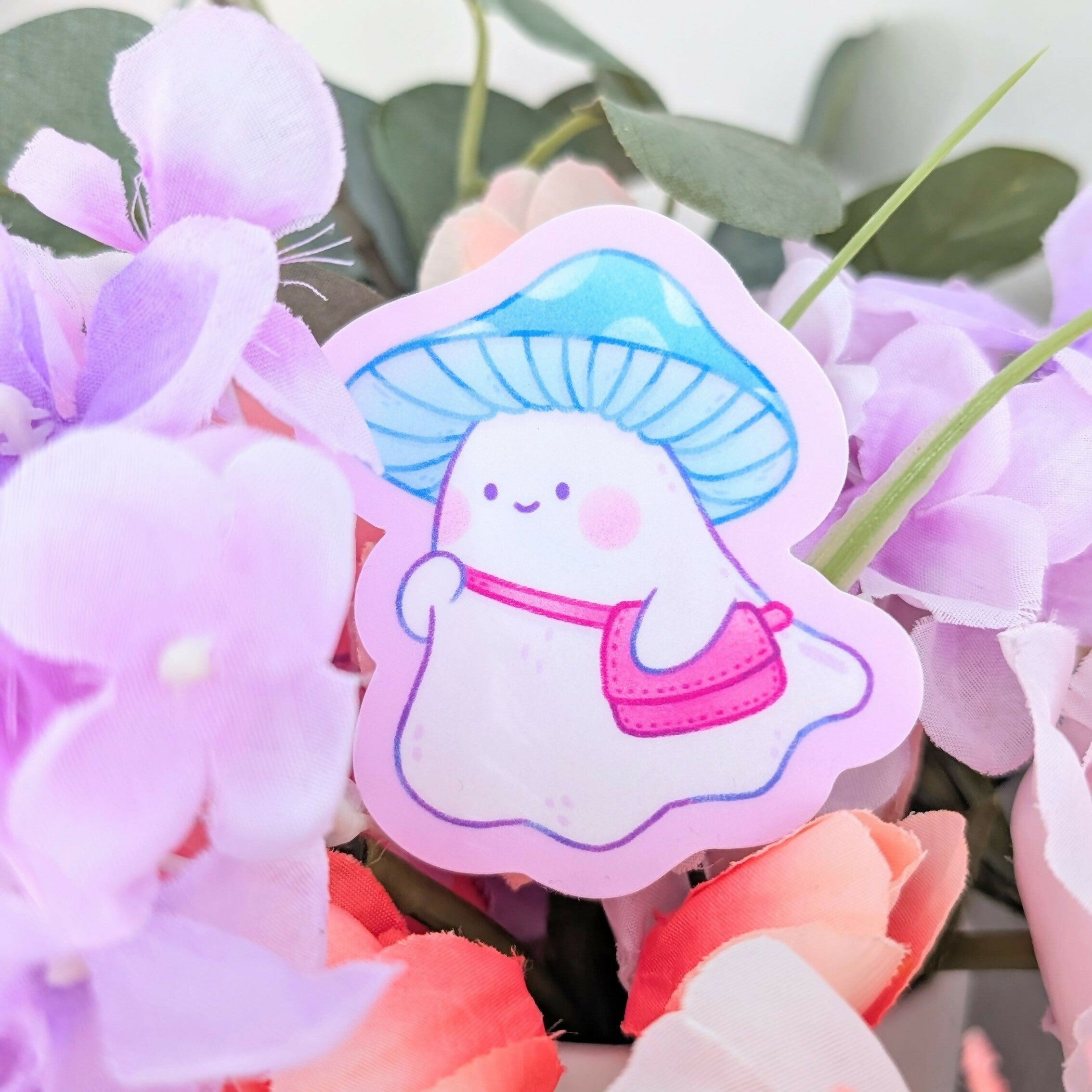 Mushroom Ghost Vinyl Sticker