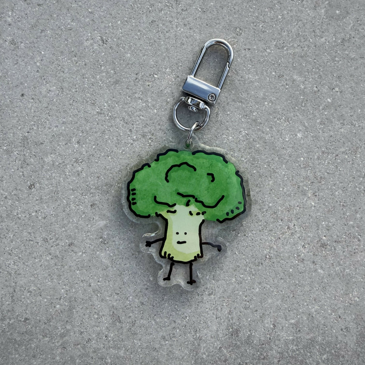 Broccoli Keychain