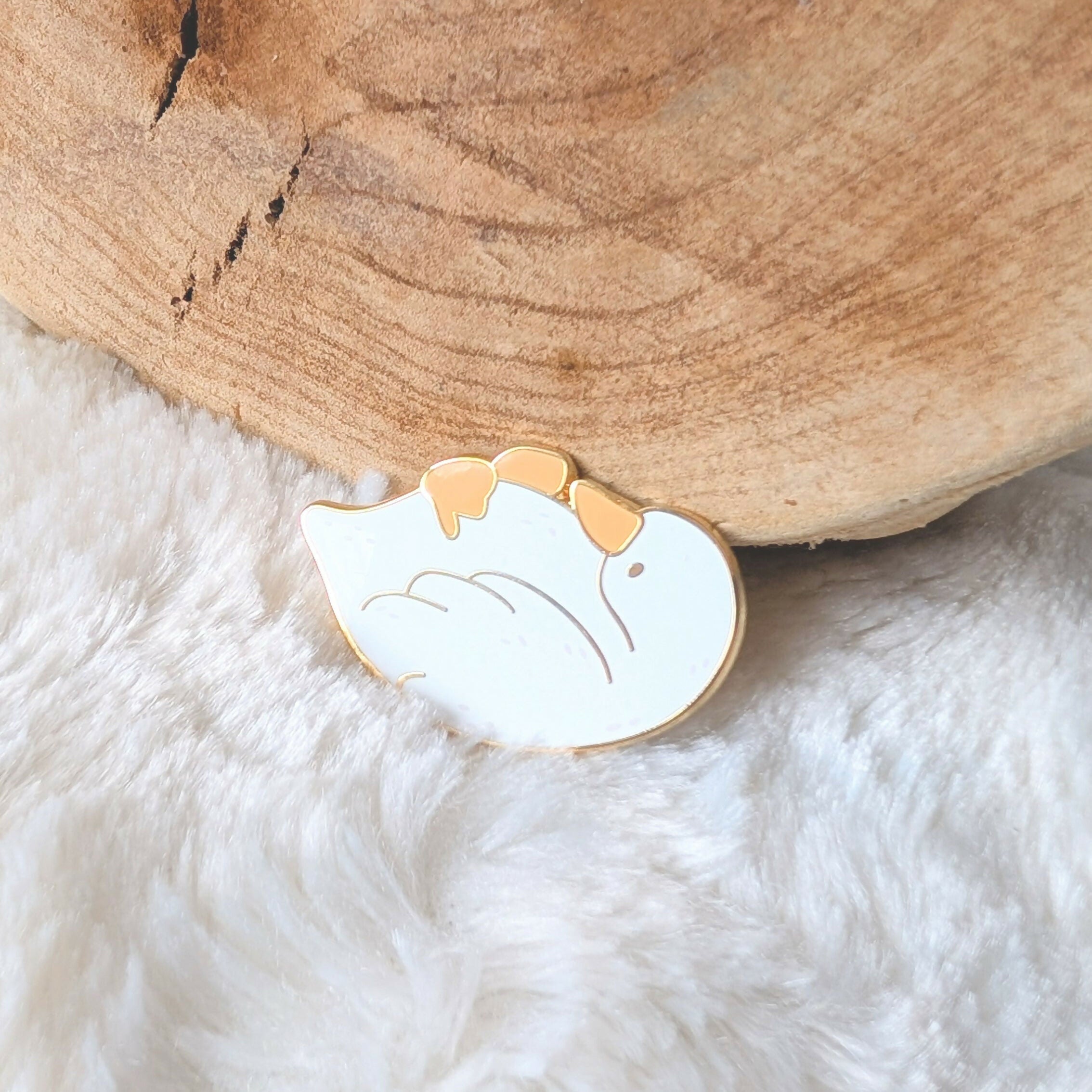 Floating Duck Enamel Pin