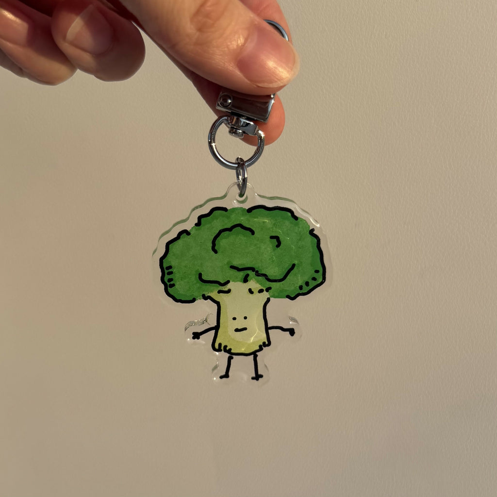 Broccoli Keychain