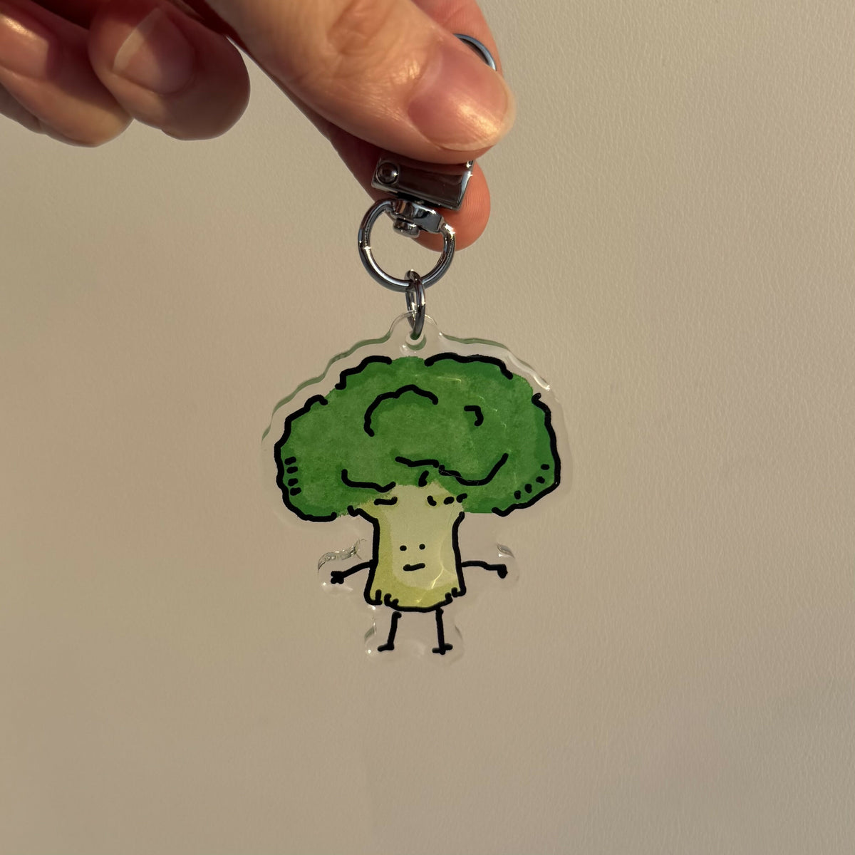 Broccoli Keychain
