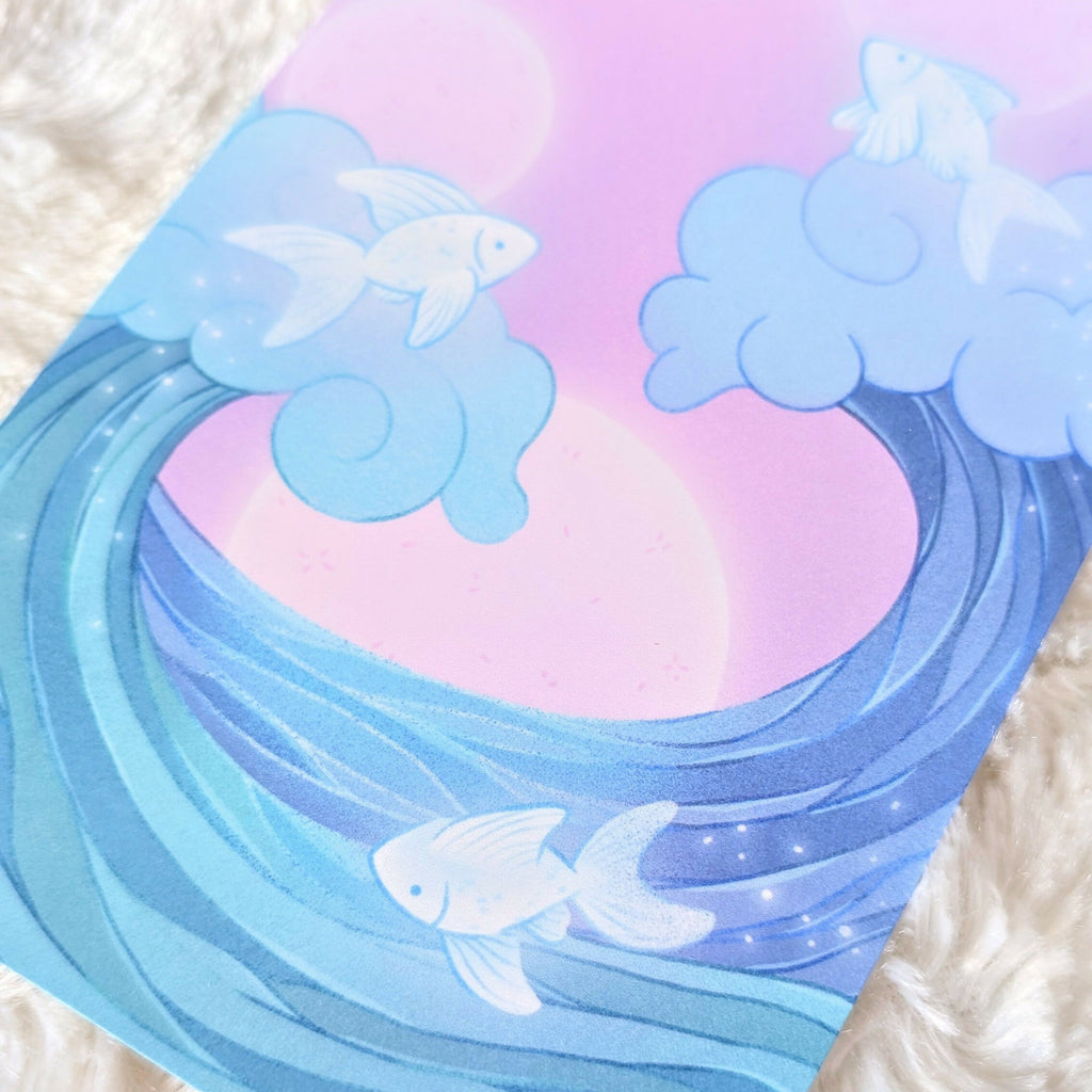 Waves Postcard