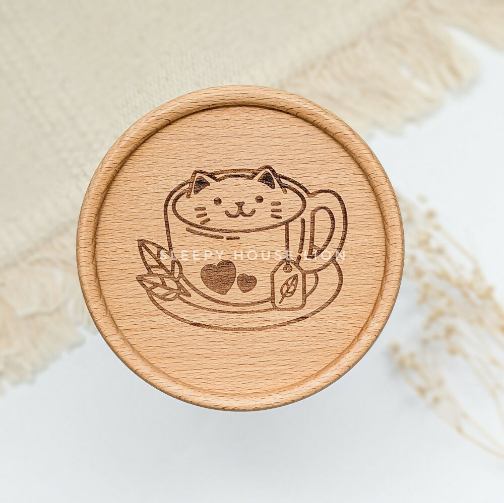 Cozy Cat Tea Time Coaster