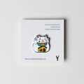 Lucky Cat Enamel Pin