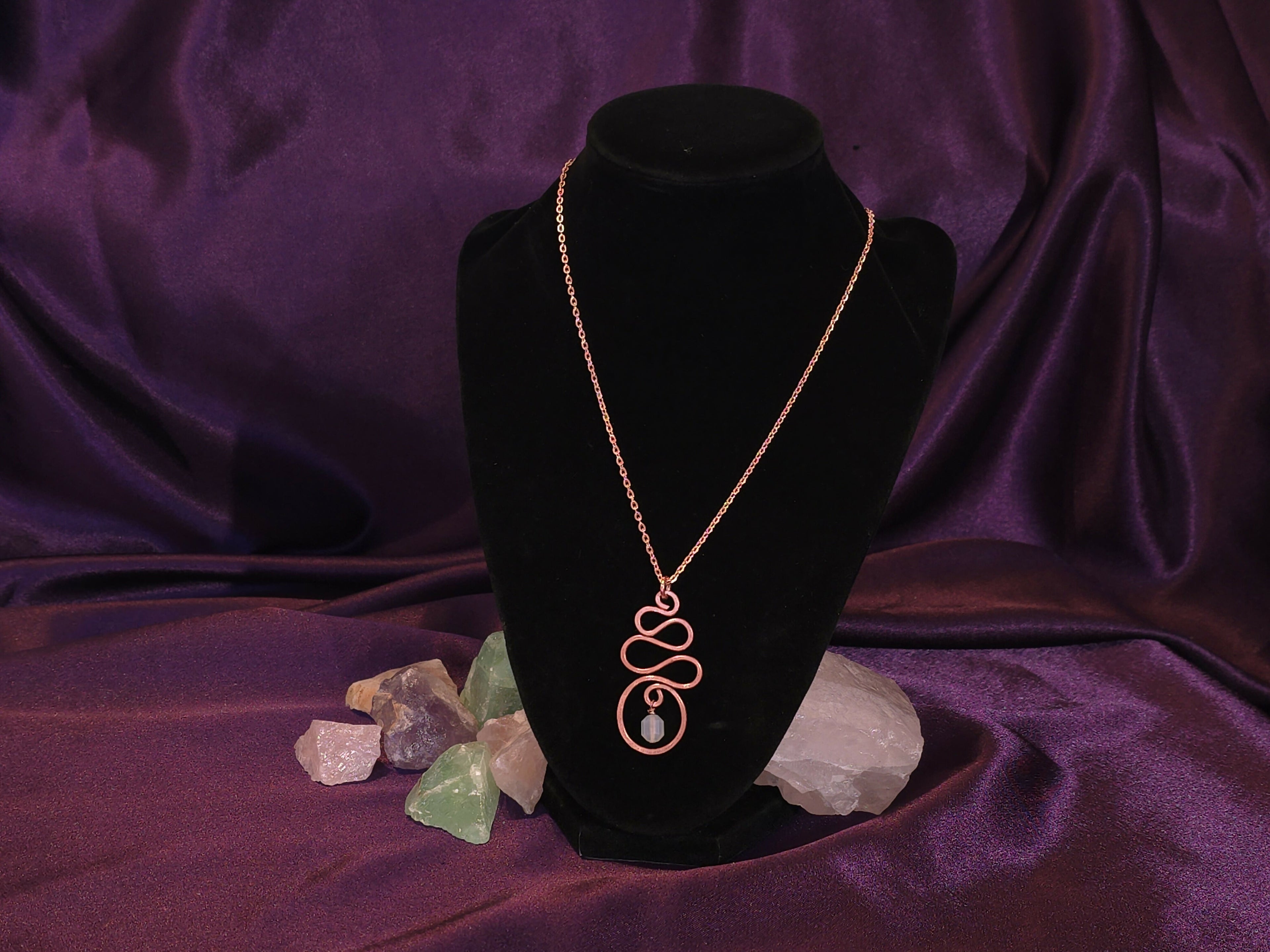 Copper Unalome with Labradorite