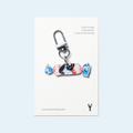 White Rabbit Acrylic Keychain
