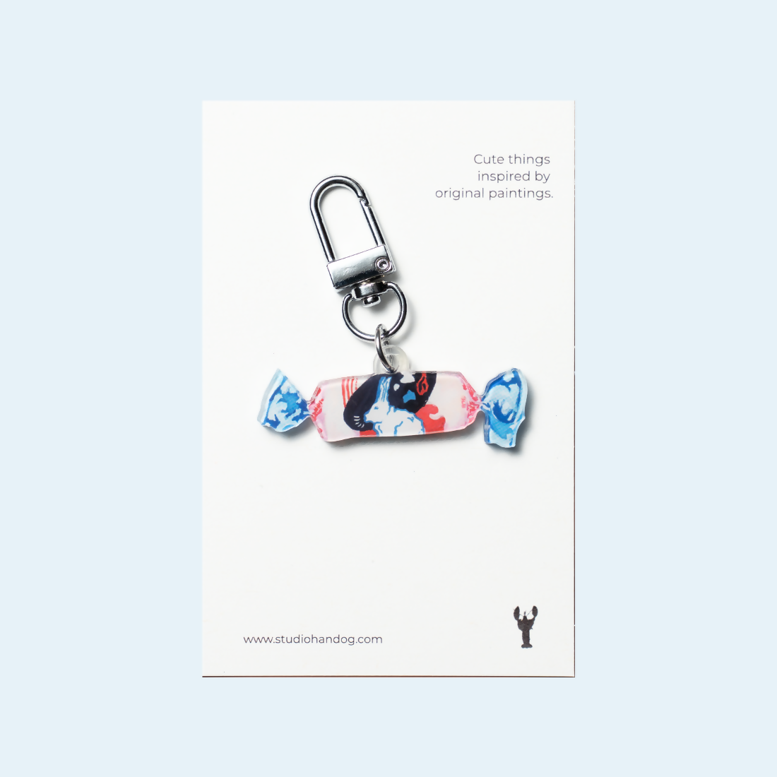 White Rabbit Acrylic Keychain
